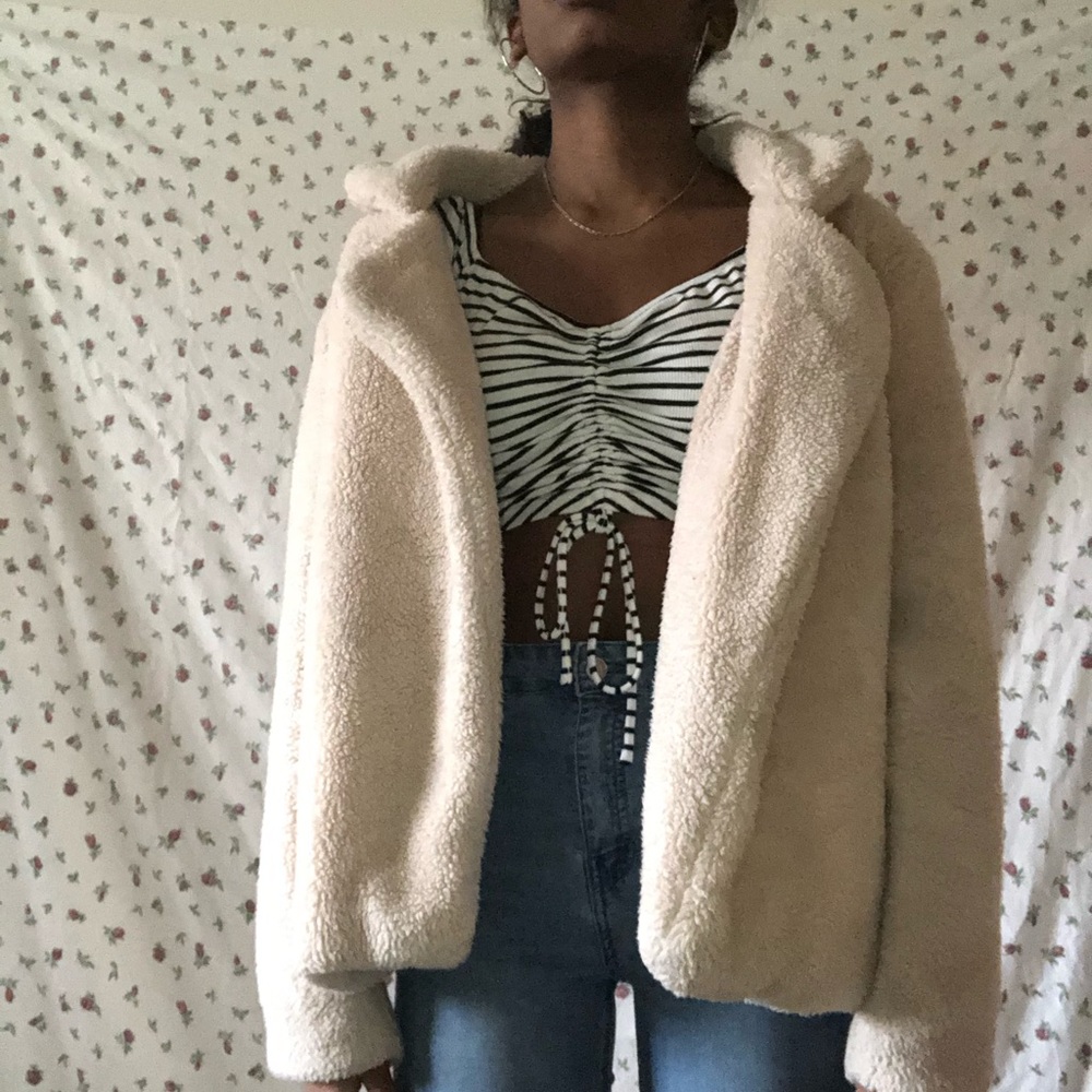 OPEN TEDDY JACKET